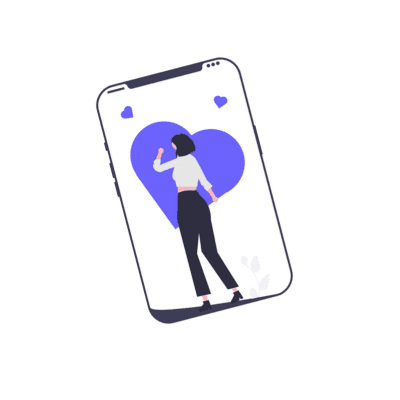 Mobile download illustration